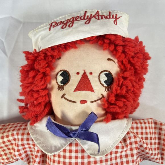 VTG Raggedy Andy Rag Doll 17” Boy Cloth 80s w/Clothes by Johnny Gruelle Applause - Picture 14 of 16